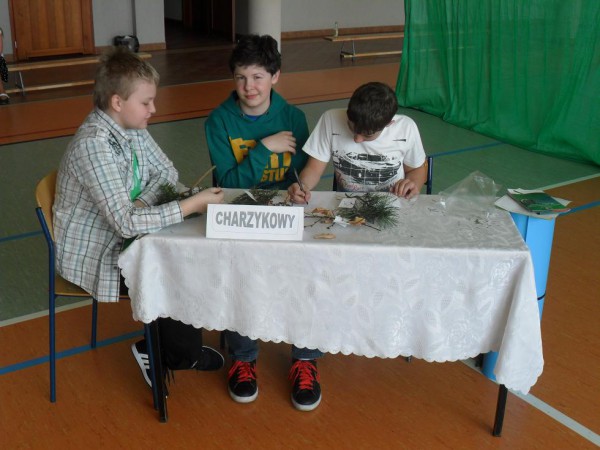 Drużyna ZS Charzykowy(Dawid Wera, Mateusz Fankijdejski, Mikołaj Zblewski)